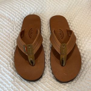Rainbow sandals, brand new never worn